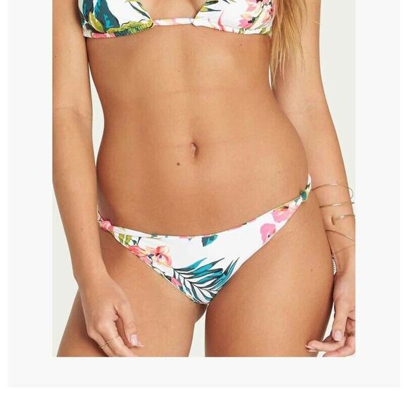 Billabong Floral Island Hop Tropic Bikini Bottom Multi Size M - Picture 1 of 2